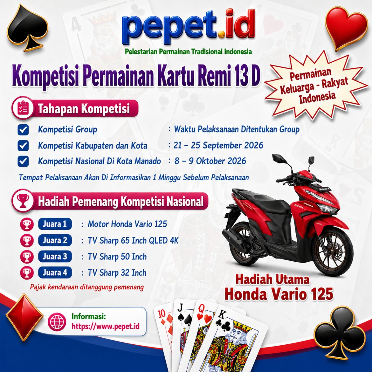 Kompetisi Remi 13 D 2026